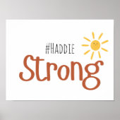 forte #nom cancer de l'enfance Poster Prints (Devant)