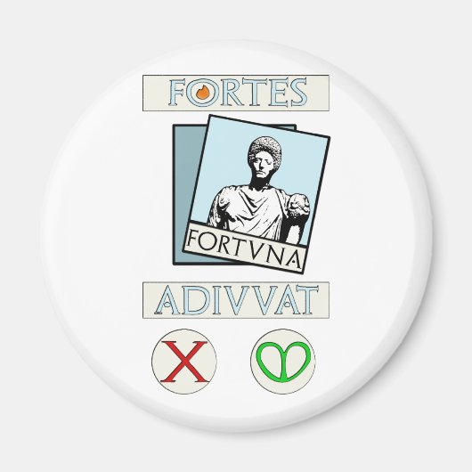 Fortes Fortuna Adiuvat Magneet (Voorkant)