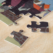  Forth Bridge Scotland Railroad Travel Art Legpuzzel (Zijkant)