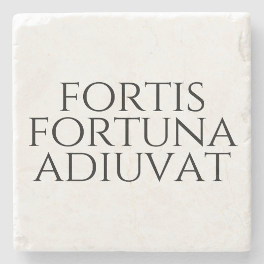 Fortis Fortuna Adiuvat Stenen Onderzetter (Voorkant)