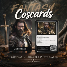 Fortitude Cosplay Karakter Trading Kaarten QR Code Visitekaartje