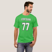 FORTRAN 77: White/Green voor Fortran Programmers T-shirt (Voorkant volledig)