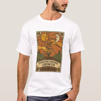 Fortuin Bevordert Groei Verzorging Paneel T-Shirt