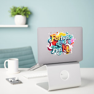 "Fortuin en plezier" Sticker