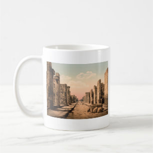 Fortuna Street, Pompeii, Campania, Italië Koffiemok