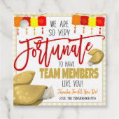 Fortune Cookie Bedankt Cadeau Label (Voorkant)