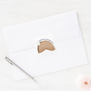 Fortune Cookie Day Vierkante Sticker