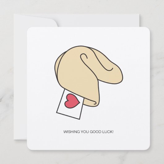 Fortune Cookie Good Luck Card Kaart (Voorkant)