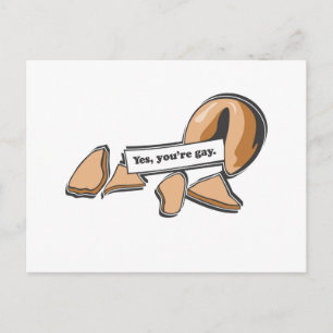 Fortune Cookie - Je bent gay Briefkaart