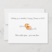 Fortune Cookie-kerstboom Kaart (Achterkant)