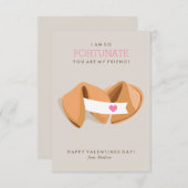 Fortune Cookie Kinder Classroom Valentijn Kaart (Voorkant / Achterkant)
