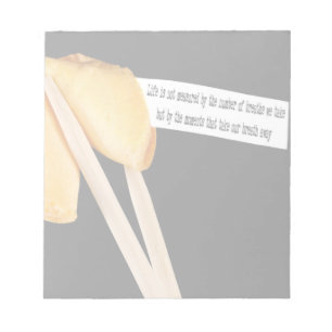 Fortune Cookie Life Quote Notitieblok