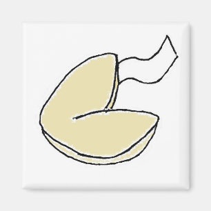 Fortune Cookie Lucky Chinees eten Cartoon Magneet