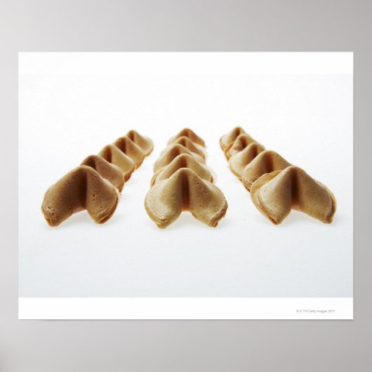 Fortune Cookies in drie rijen Poster (Voorkant)