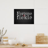 Fortune est une affiche charcoalboard de proverbe  (Cuisine)