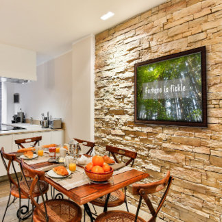 Fortune est une affiche de proverbe Inspirationnel