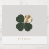 Fortune Gilded Clover Luxe Celebration Bottle Sparkling Wijnetiket (Enkel label)