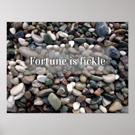 Fortune is een gezegde poster (Voorkant)