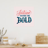 Fortune is voor het vet poster (Keuken)