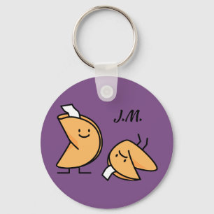 Fortune koekje knapperig Chinees zoet dessert gelu Sleutelhanger