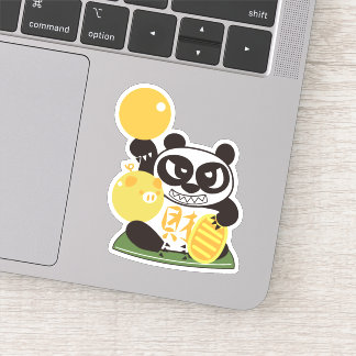 Fortune Panda God Sticker