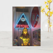 Fortune psychique indiquant la carte (Fleur jaune)