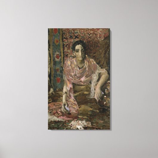 Fortune Teller, 1895 Canvas Afdruk (Voorkant)
