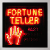 Fortune Teller - Cadeau uit het verleden en toekom Poster (Voorkant)