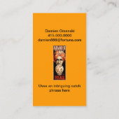 Fortune Teller Crystal Ball Contactkaartje (Achterkant)