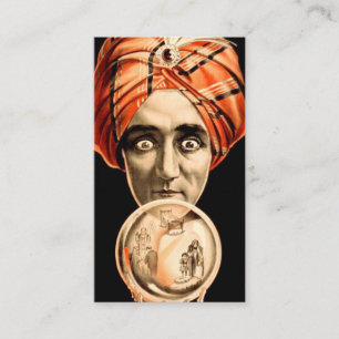  Fortune Teller Crystal Ball-oproepkaart Contactkaartje