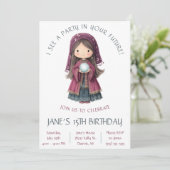 Fortune Teller, Crystal Ball, Verjaardag van Kind Kaart (Staand voorkant)