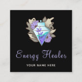 Fortune Teller Energy Healer Magic Potion Diamond Vierkante Visitekaartje (Voorkant)