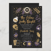 Fortune Teller Future Witchy Graduparty Kaart (Voorkant / Achterkant)