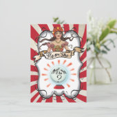 Fortune Teller Gypsy Invitations de la fête de la  (Debout devant)