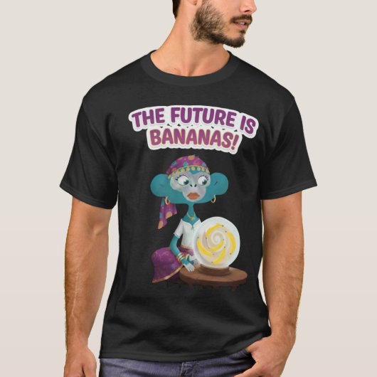 Fortune teller monkey t-shirt (Voorkant)