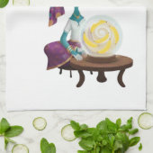 fortune teller monkey theedoek (Gevouwen)