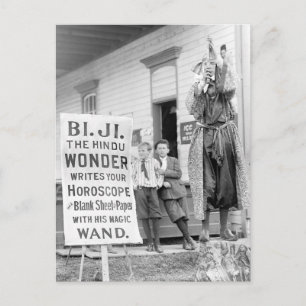 Fortune Teller op County Fair, 1910 Briefkaart