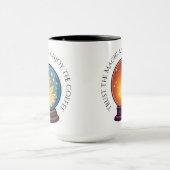 Fortune Teller Orb Halloween Café Mug (Centre)