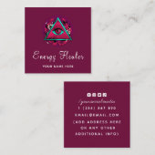 Fortune Teller paranormaal esoterisch allemaal met Vierkante Visitekaartje (Voorkant / Achterkant)