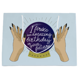 Fortune Teller, Psychic, Crystal Ball Birthday Groot Cadeauzakje