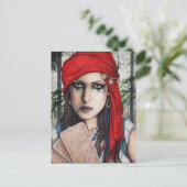 Fortune Teller Tarot Art Briefkaart (Staand voorkant)