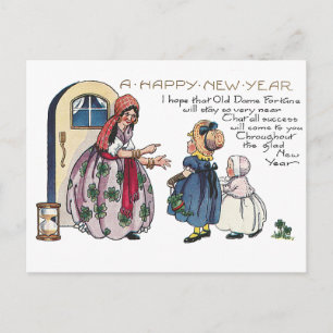 Fortune Teller voorspelt succesvol nieuwjaar Feestdagenkaart