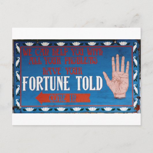 Fortunes Told Briefkaart (Voorkant)