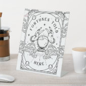 Fortunes vertelde het hier reclamebord met voetstuk (Insitu)