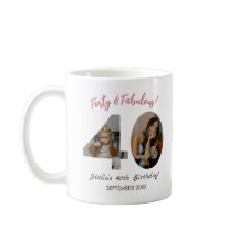 Forty & Fabulous Custom Photo 40th Birthday 