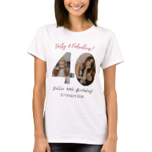 Forty & Fabulous Custom Photo 40th Birthday 