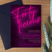 Fortylicious 40e verjaardag uitnodiging