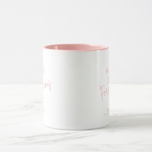 Fortylicious 40th Birthday Gift Fun Elegant Script Mok (Midden)