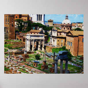 Forum Panorama Rome Foto 2009 Poster