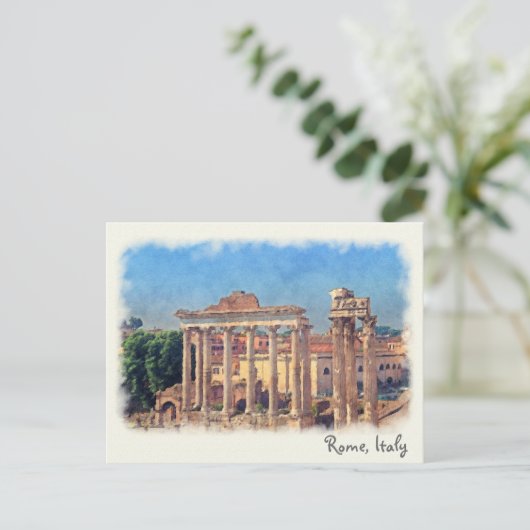 forum romain ruines carte postale (Debout devant)